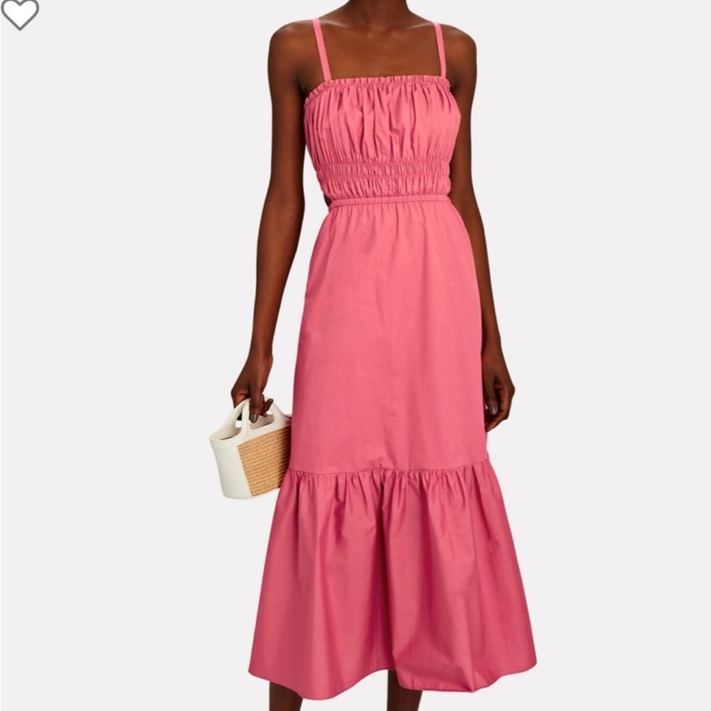 INTERMIX- Cynthia Smocked Cotton Dress